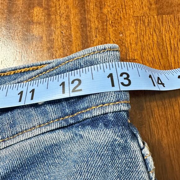 Abercrombie & Fitch Curve Love Ultra High Rise Ankle Straight Jean Destroyed 26R - Picture 7 of 9